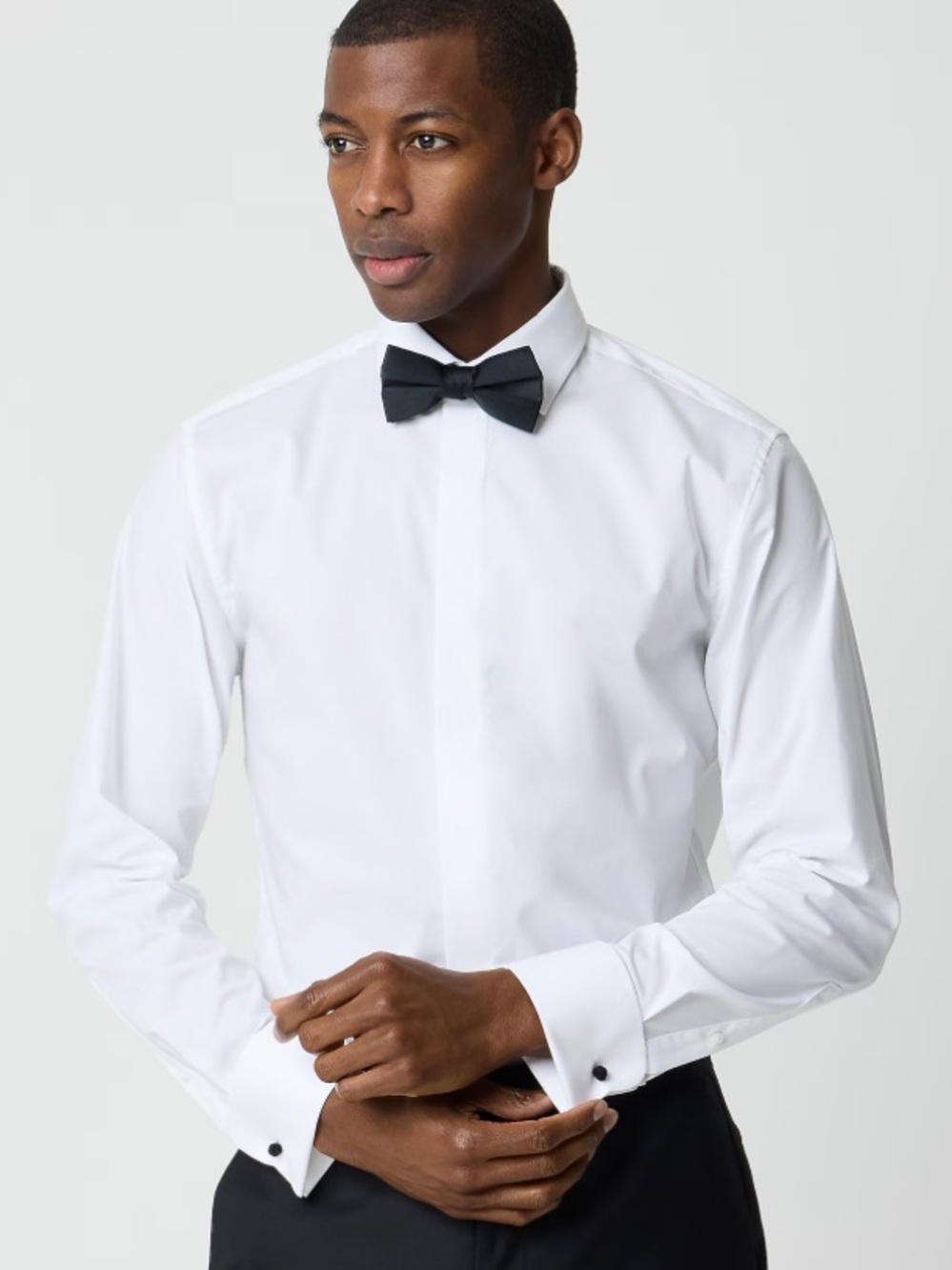 J. Crew Factory Men's Thompson Tuxedo Shirt Size Long Sleeve Size 14 1/2 x‎ 33